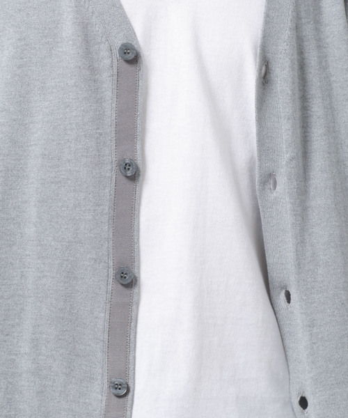 NANO universe（ナノユニバース）の「ソロッテクス混ウォッシャブルVカーデ（カーディガン/ボレロ・メンズ・ブラック/ネイビー/その他1/ベージュ/グレー/その他2・LARGE/X-LARGE/MEDIUM/SMALL）」の15枚目の写真