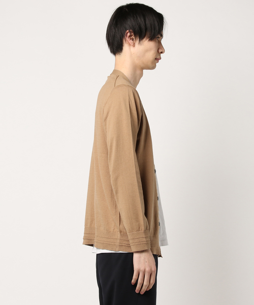 NANO universe（ナノユニバース）の「ソロッテクス混ウォッシャブルVカーデ（カーディガン/ボレロ・メンズ・ブラック/ネイビー/その他1/ベージュ/グレー/その他2・LARGE/X-LARGE/MEDIUM/SMALL）」の8枚目の写真