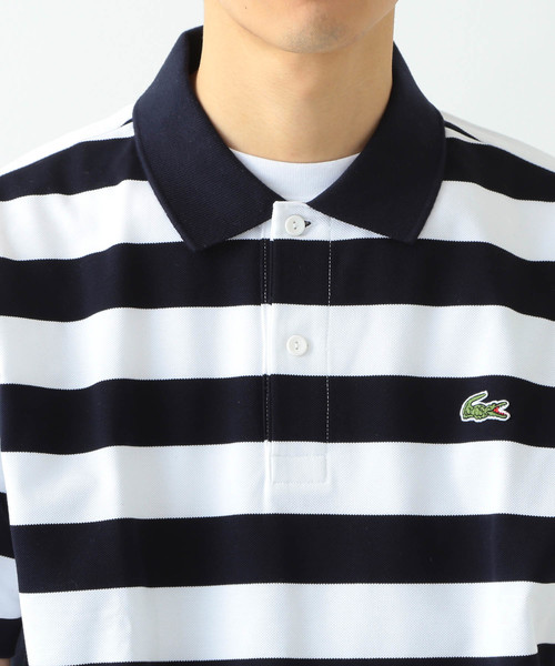 LACOSTE(ラコステ)の「LACOSTE × BEAMS / 別注 ヘビー ポロシャツ(ポロシャツ・メンズ・ネイビー/その他/ホワイト・1/2/3/4)」の7枚目の写真