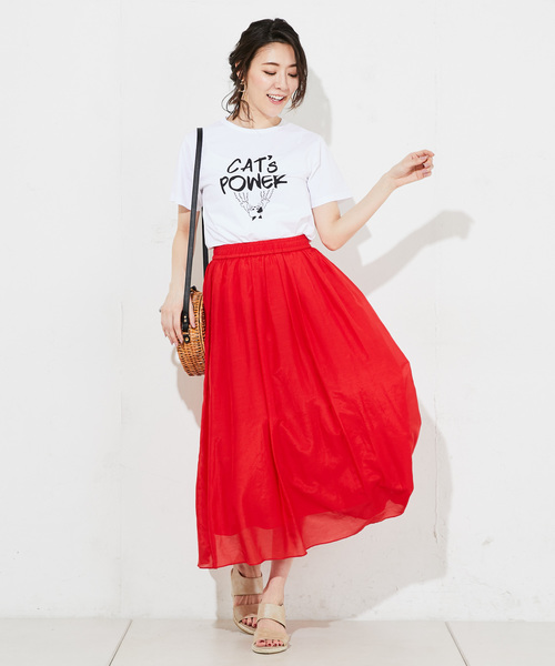 RIVE DROITE（リヴドロワ）の「CAT　TEE（Tシャツ/カットソー・レディース・オフホワイト/グレー・FREE）」の15枚目の写真