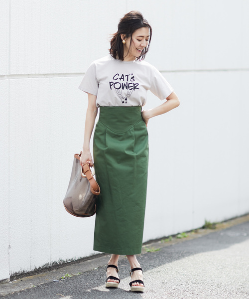 RIVE DROITE（リヴドロワ）の「CAT　TEE（Tシャツ/カットソー・レディース・オフホワイト/グレー・FREE）」の10枚目の写真
