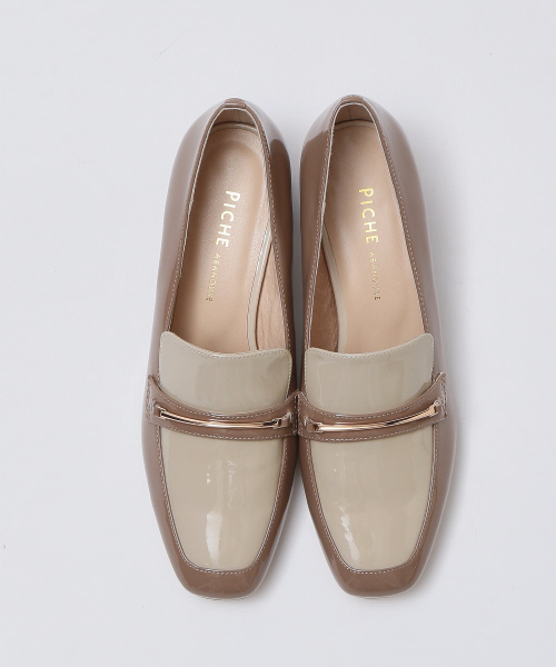 PICHE ABAHOUSE（ピシェ アバハウス）の「ヒールビットローファー（ローファー・レディース・ブラック/ブラウン/グレイッシュベージュ・35/36/37/38/39/34/40）」の3枚目の写真