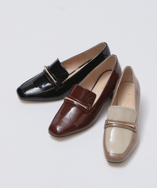 PICHE ABAHOUSE（ピシェ アバハウス）の「ヒールビットローファー（ローファー・レディース・ブラック/ブラウン/グレイッシュベージュ・35/36/37/38/39/34/40）」の4枚目の写真