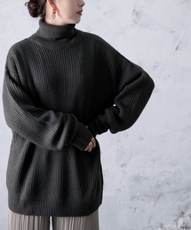 classicalelf（クラシカルエルフ）の「タートルネックミドル丈無地ローゲージニットプルオーバー(長袖)（ニット/セーター・メンズ）」