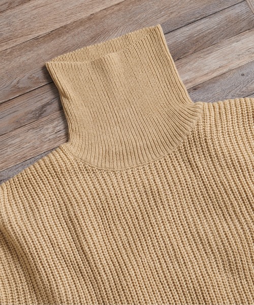 classicalelf(クラシカルエルフ)の「タートルネックミドル丈無地ローゲージニットプルオーバー(長袖)(ニット/セーター・レディース・オフホワイト/ブラック/チャコールグレー/ベージュ/オレンジ/パープル・MEDIUM/X-LARGE/XXX-LARGE)」の7枚目の写真