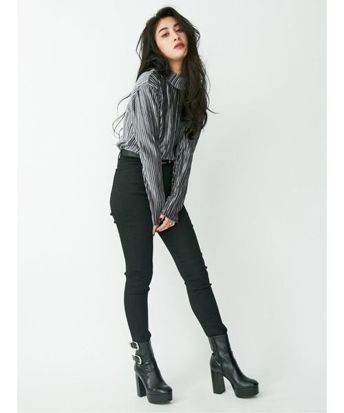 EVRIS（エヴリス）の「ダブルバックルブーツ（ブーツ・レディース・ブラック/ブラウン・SMALL/MEDIUM/LARGE）」の16枚目の写真