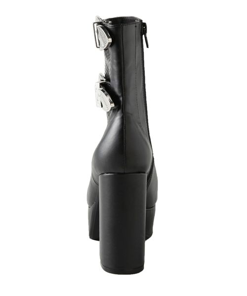 EVRIS（エヴリス）の「ダブルバックルブーツ（ブーツ・レディース・ブラック/ブラウン・SMALL/MEDIUM/LARGE）」の11枚目の写真