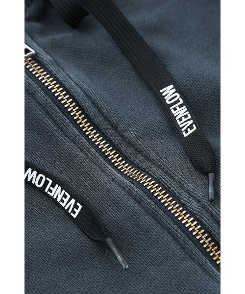 Evenflow セール パーカープリントzipパーカー パーカー Evenflow イーブンフロー のファッション