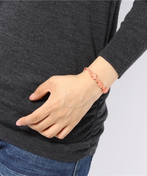 Dip Drops（Dip Drops）の「ハートカラーブレスレット（ブレスレット・レディース・ブラック系/レッド系/ピンク系/ブルー系・F）」の5枚目の写真