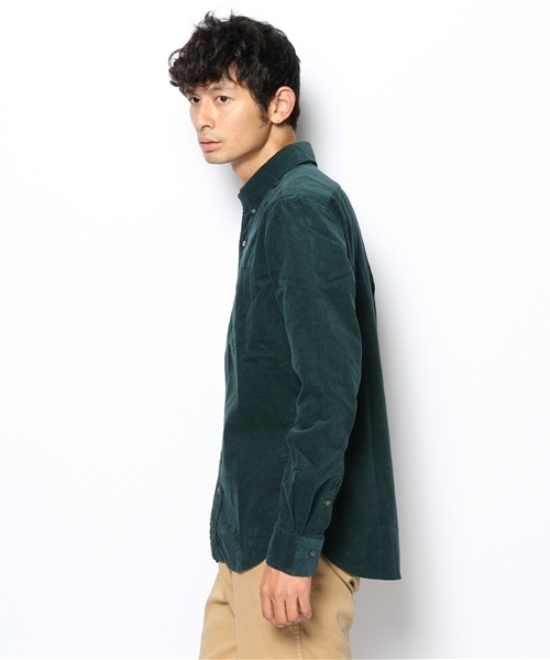 EDIFICE（エディフィス）の「◇【MENS JOKER12月号掲載】コーデュロイボタンダウンシャツ（シャツ/ブラウス・メンズ・グレー/ネイビー/ホワイト/オレンジ/グリーン/ブルー/マスタード/ボルドー・MEDIUM/LARGE/SMALL）」の10枚目の写真
