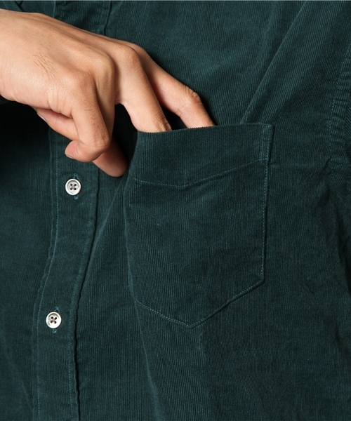 EDIFICE（エディフィス）の「◇【MENS JOKER12月号掲載】コーデュロイボタンダウンシャツ（シャツ/ブラウス・メンズ・グレー/ネイビー/ホワイト/オレンジ/グリーン/ブルー/マスタード/ボルドー・MEDIUM/LARGE/SMALL）」の14枚目の写真
