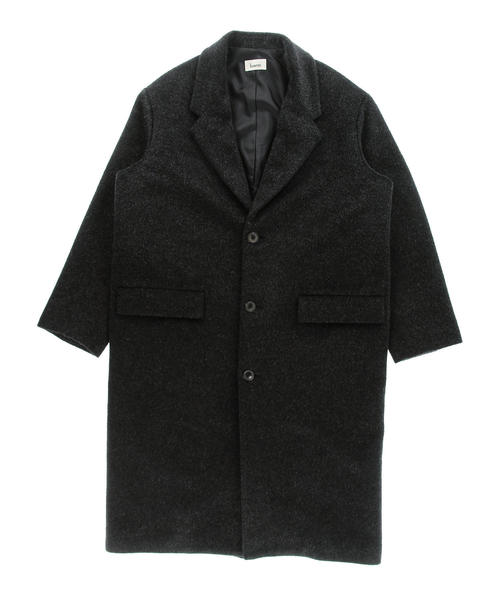 LOWNN NOVE COAT チェスターコート　黒　50 LOWNN NOVE COAT チェスターコート 黒 50 LOWNN NOVE COAT