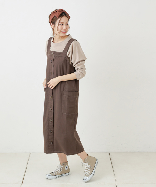 エプロンワンピース エプロンワンピース