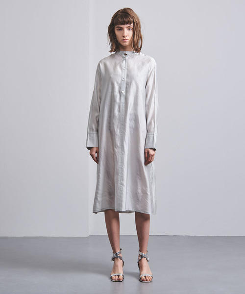 極美品☆ユナイテッドアローズ スタンドカラーシャツワンピース UNITED ARROWS（ユナイテッドアローズ）の「＜CINOH（チノ）＞スタンド