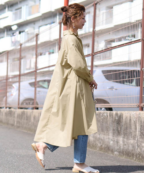 reca(レカ)の「テントワンピース(シャツワンピース・レディース・ベージュ/オフホワイト/カーキ・M)」の21枚目の写真