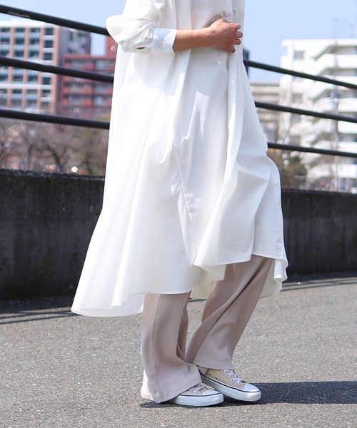 reca(レカ)の「テントワンピース(シャツワンピース・レディース・ベージュ/オフホワイト/カーキ・M)」の16枚目の写真