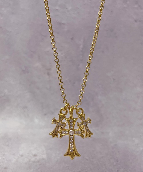 セール】SBG ジルコニアトリプルクロスネックレス（ネックレス）｜SBG