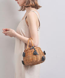 美品 LUDLOW ハート モチーフ カゴバッグ Sサイズ ブラック LUDLOW（ラドロー）の「＜LUDLOW（ラドロー）＞HEART バスケット