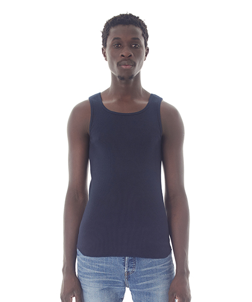 DAILY STANDARD by SANDINISTA(デイリースタンダードバイサンディニスタ)の「Cadet Rib Tank Top / リブタンクトップ(タンクトップ・メンズ・ブラック/ネイビー/ホワイト/ヘザーグレー・LARGE/SMALL/MEDIUM/X-LARGE)」の4枚目の写真