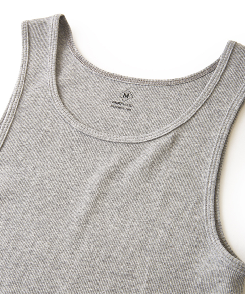 DAILY STANDARD by SANDINISTA(デイリースタンダードバイサンディニスタ)の「Cadet Rib Tank Top / リブタンクトップ(タンクトップ・メンズ・ブラック/ネイビー/ホワイト/ヘザーグレー・LARGE/SMALL/MEDIUM/X-LARGE)」の11枚目の写真