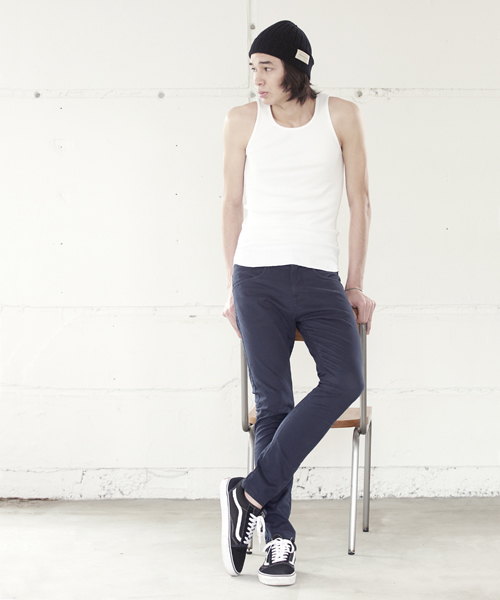 DAILY STANDARD by SANDINISTA(デイリースタンダードバイサンディニスタ)の「Cadet Rib Tank Top / リブタンクトップ(タンクトップ・メンズ・ブラック/ネイビー/ホワイト/ヘザーグレー・LARGE/SMALL/MEDIUM/X-LARGE)」の12枚目の写真