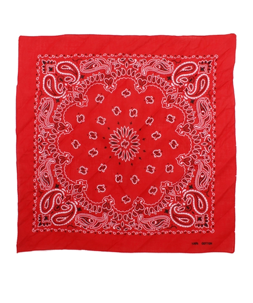 WEGO（ウィゴー）の「WEGO/ペイズリーバンダナ（バンダナ/スカーフ・レディース・ホワイト/ブラック/ブルー/サックスブルー/ネイビー/ピンク/レッド・FREE）」の7枚目の写真