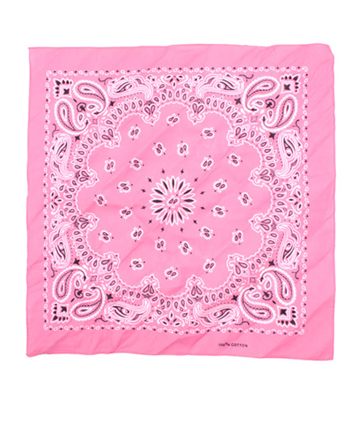 WEGO（ウィゴー）の「WEGO/ペイズリーバンダナ（バンダナ/スカーフ・レディース・ホワイト/ブラック/ブルー/サックスブルー/ネイビー/ピンク/レッド・FREE）」の6枚目の写真