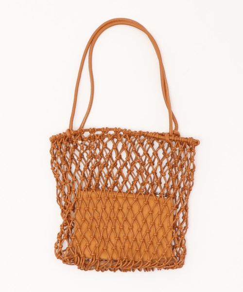 fifth(フィフス)の「ポーチインフィッシュネットスクエアバッグ(ショルダーバッグ・レディース・ブラウン/アイボリー・FREE)」の12枚目の写真