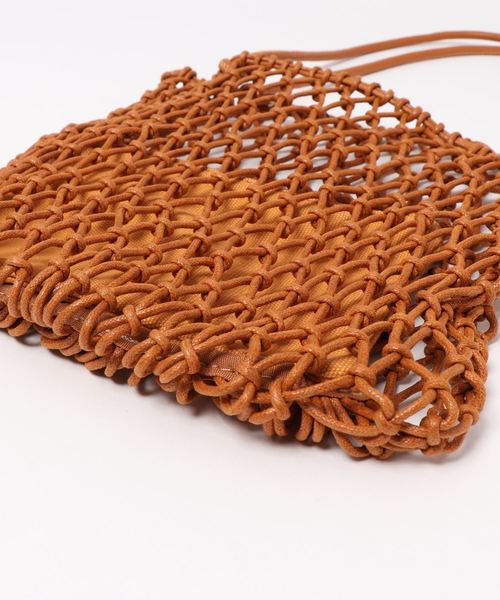 fifth(フィフス)の「ポーチインフィッシュネットスクエアバッグ(ショルダーバッグ・レディース・ブラウン/アイボリー・FREE)」の15枚目の写真