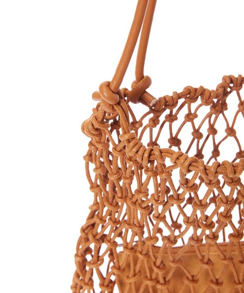 fifth(フィフス)の「ポーチインフィッシュネットスクエアバッグ(ショルダーバッグ・レディース・ブラウン/アイボリー・FREE)」の11枚目の写真