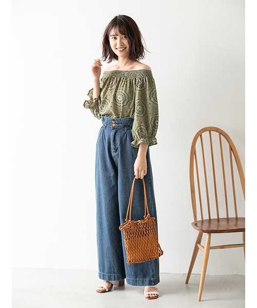 fifth(フィフス)の「ポーチインフィッシュネットスクエアバッグ(ショルダーバッグ・レディース・ブラウン/アイボリー・FREE)」の17枚目の写真