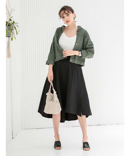 fifth(フィフス)の「ポーチインフィッシュネットスクエアバッグ(ショルダーバッグ・レディース・ブラウン/アイボリー・FREE)」の19枚目の写真