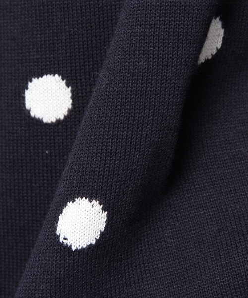 Another Edition（アナザーエディション）の「AE シシュウ+DOT PO（ニット/セーター・レディース・オフホワイト/ネイビー・フリー）」の10枚目の写真