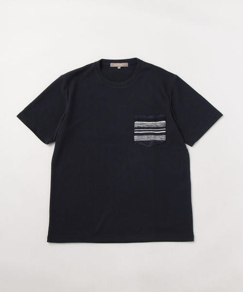 UNITED ARROWS LTD. OUTLET(ユナイテッドアローズアウトレット)の「<A DAY IN THE LIFE>ボーダーポケット Tシャツ(Tシャツ/カットソー・メンズ・ネイビー/ホワイト・X-LARGE/MEDIUM/SMALL/LARGE)」の2枚目の写真