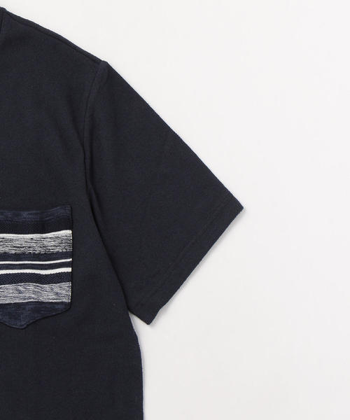 UNITED ARROWS LTD. OUTLET(ユナイテッドアローズアウトレット)の「<A DAY IN THE LIFE>ボーダーポケット Tシャツ(Tシャツ/カットソー・メンズ・ネイビー/ホワイト・X-LARGE/MEDIUM/SMALL/LARGE)」の5枚目の写真