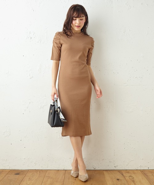 セール ワンピース Roomys ルーミーズ のワンピース パフスリーブリブワンピース をセール価格で購入できます Roomys Roomys ルーミーズ のファッション パフスリーブリブワンピース ワンピース 激安正規品