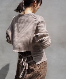 【ZOZO限定アイテム】バックリボンニットプルオーバー