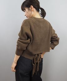 【ZOZO限定アイテム】バックリボンニットプルオーバー