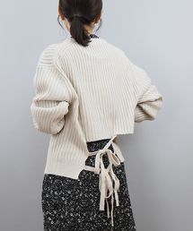 【ZOZO限定アイテム】バックリボンニットプルオーバー