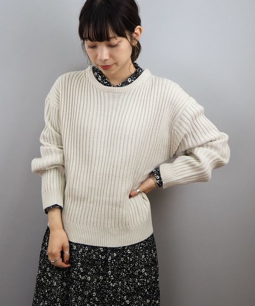 tiptop(ティップトップ)の「【ZOZO限定アイテム】バックリボンニットプルオーバー(ニット/セーター・レディース・ベージュ/アイボリー/スモークピンク/ブラウン・FREE)」の11枚目の写真