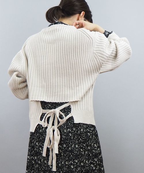 tiptop(ティップトップ)の「【ZOZO限定アイテム】バックリボンニットプルオーバー(ニット/セーター・レディース・ベージュ/アイボリー/スモークピンク/ブラウン・FREE)」の13枚目の写真