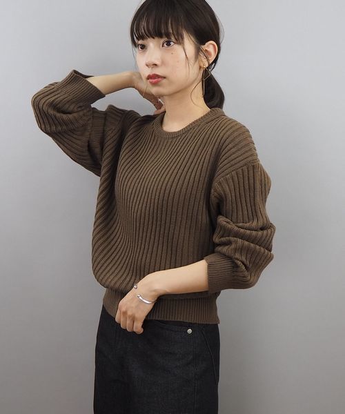 tiptop(ティップトップ)の「【ZOZO限定アイテム】バックリボンニットプルオーバー(ニット/セーター・レディース・ベージュ/アイボリー/スモークピンク/ブラウン・FREE)」の14枚目の写真