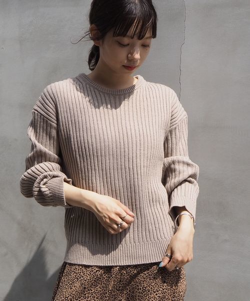 tiptop(ティップトップ)の「【ZOZO限定アイテム】バックリボンニットプルオーバー(ニット/セーター・レディース・ベージュ/アイボリー/スモークピンク/ブラウン・FREE)」の5枚目の写真