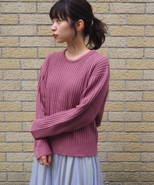 tiptop(ティップトップ)の「【ZOZO限定アイテム】バックリボンニットプルオーバー(ニット/セーター・レディース・ベージュ/アイボリー/スモークピンク/ブラウン・FREE)」の8枚目の写真