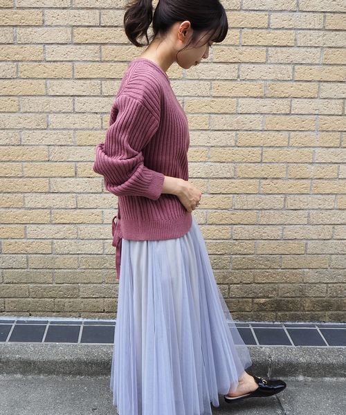 tiptop(ティップトップ)の「【ZOZO限定アイテム】バックリボンニットプルオーバー(ニット/セーター・レディース・ベージュ/アイボリー/スモークピンク/ブラウン・FREE)」の9枚目の写真