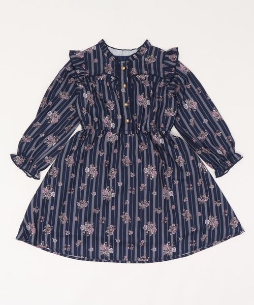 Axes Femme アクシーズファム の 花 ストライプ柄ｏｐ ワンピース Wear