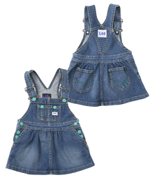 Lee | XGS Lee GATHERD SALOPETTE SKIRT (2T・3T)(ワンピース)