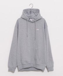 【FILA/フィラ】ワンポイント ロゴ刺繍 裏起毛 スウェット プルパーカー フ―ディ