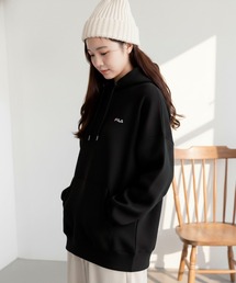 【FILA/フィラ】ワンポイント ロゴ刺繍 裏起毛 スウェット プルパーカー フ―ディ