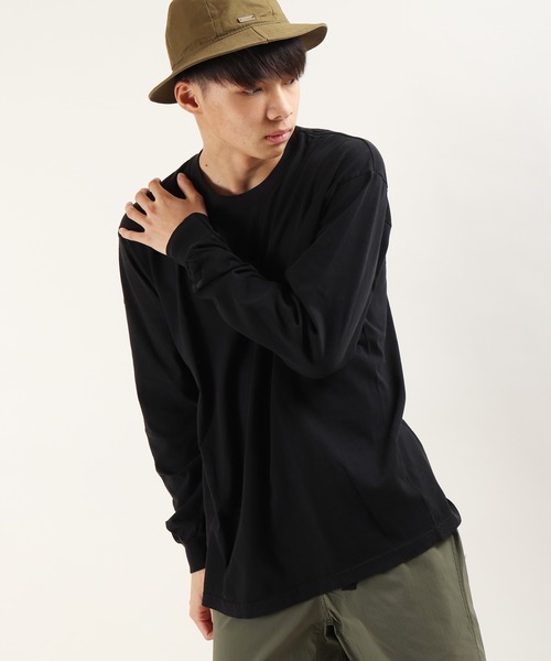 LOS ANGELES APPAREL(ロサンゼルスアパレル)の「【LA APPAREL】USAコットン無地 クルーネック長袖Tシャツ ロンT(Tシャツ/カットソー・メンズ・ネイビー/ホワイト/ブラック・M/L/2XL/XL/S)」の3枚目の写真